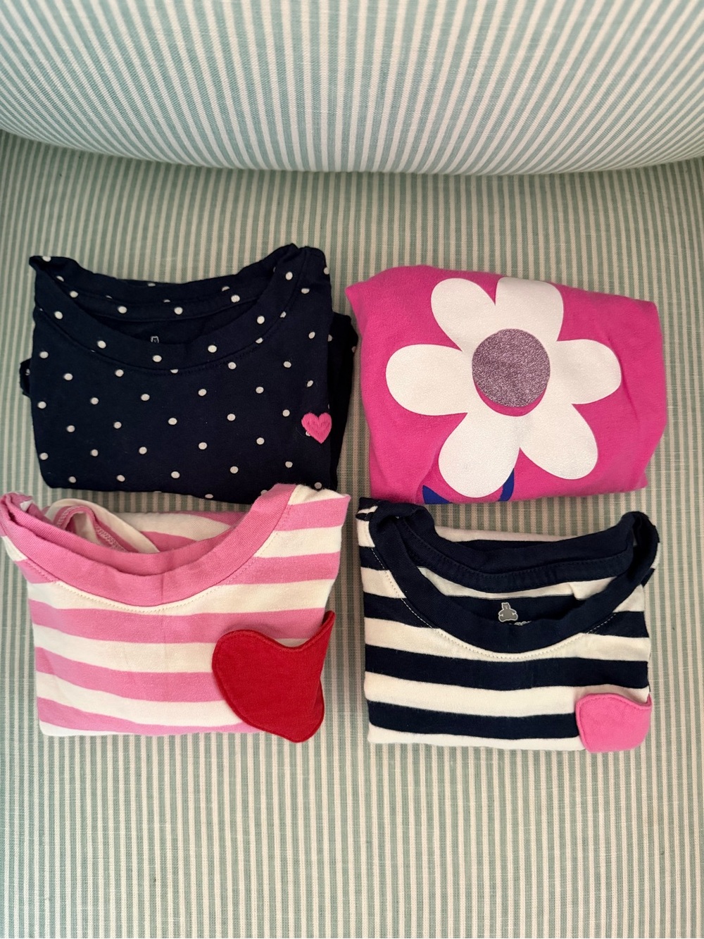 GAP Baby 24M/2T Long Sleeve Pink and Blue Bundle